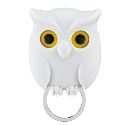 Night Owl Magnetic Wall Key Holder With Keychains Rustic Home Decor Organiser