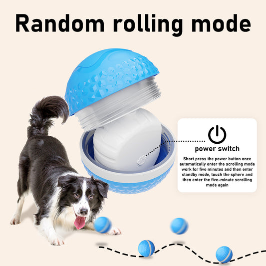 Smart Interactive Dog Toys, Automatic Moving Ball With Lighting Modes, Interactive Dog Toys For Dog Enrichment & Stimulation, Motion Activated Rolling Toy For Medium And Large Dogs