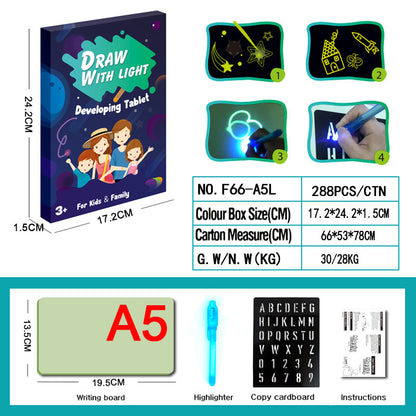 3D Magic Drawing Pad-Kids Educational Puzzle Light Toy