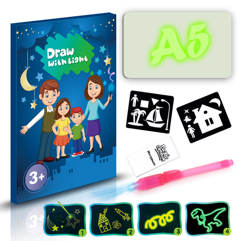 3D Magic Drawing Pad-Kids Educational Puzzle Light Toy