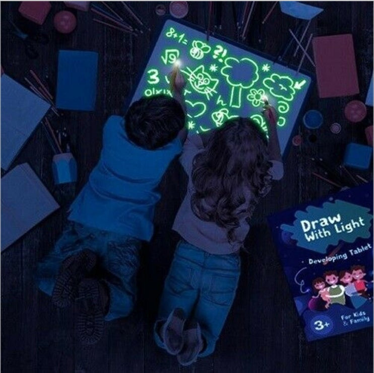 3D Magic Drawing Pad-Kids Educational Puzzle Light Toy