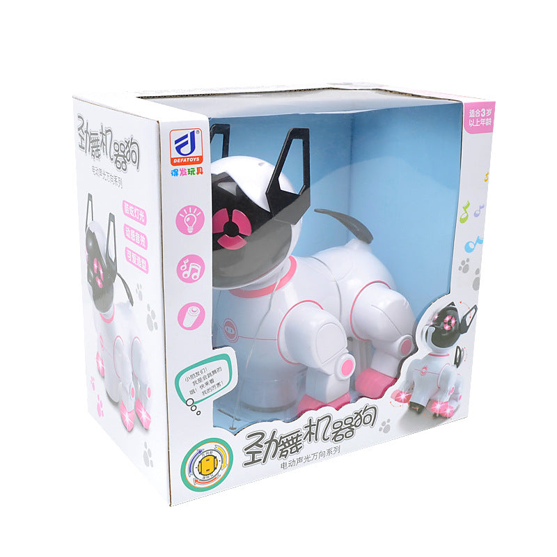 Interactive Electric Dog Toy Light Music Dance Machine For Pets Kids Fun Gift