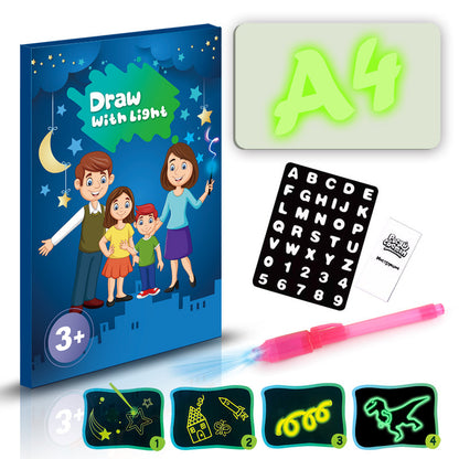3D Magic Drawing Pad-Kids Educational Puzzle Light Toy