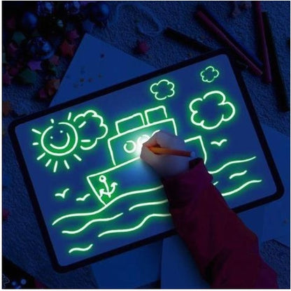 3D Magic Drawing Pad-Kids Educational Puzzle Light Toy