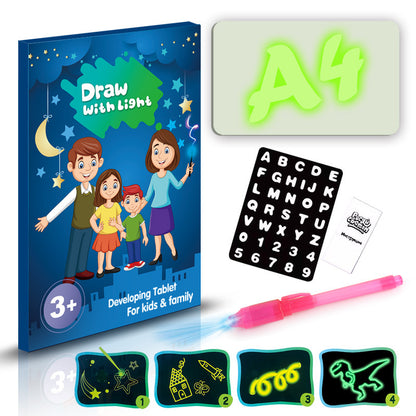 3D Magic Drawing Pad-Kids Educational Puzzle Light Toy